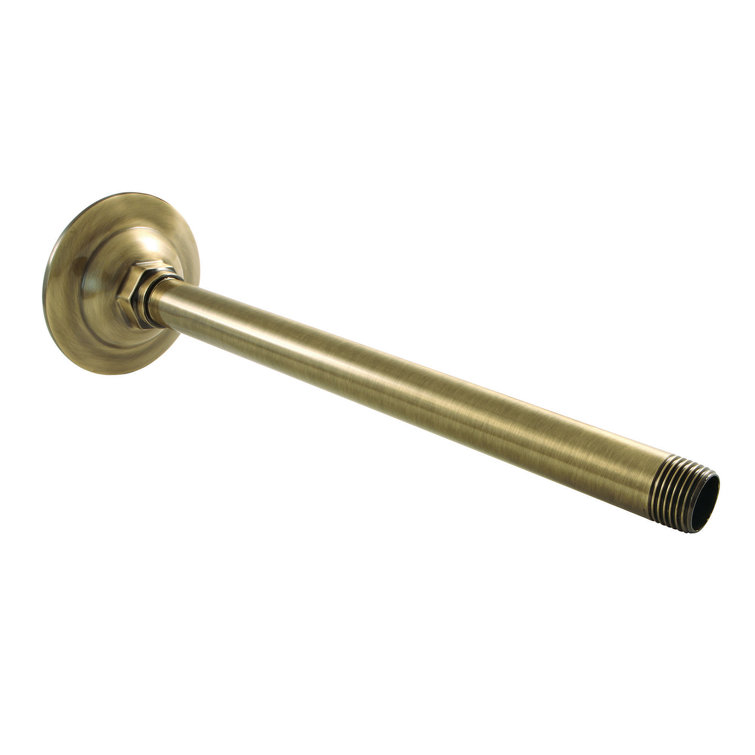 Kingston Brass Shower Scape 10-Inch Rain Drop Ceiling Mount Shower Arm with Round Flange