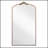 Full Length 36X66 Inch Vintage Arched Metal Framed Mirror For Home And Shop Use, Elegant And Durable