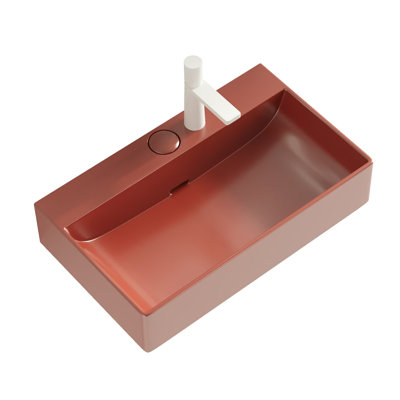 Lavabo de salle de bain en céramique Abdiel seulement