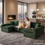 Canapé d'angle modulaire surdimensionné en forme de U de 130 pouces en velours côtelé, canapé d'angle moelleux à compression avec mousse à mémoire de forme haute densité, canapé profond sans armatures, assemblage sans outils-1659586743