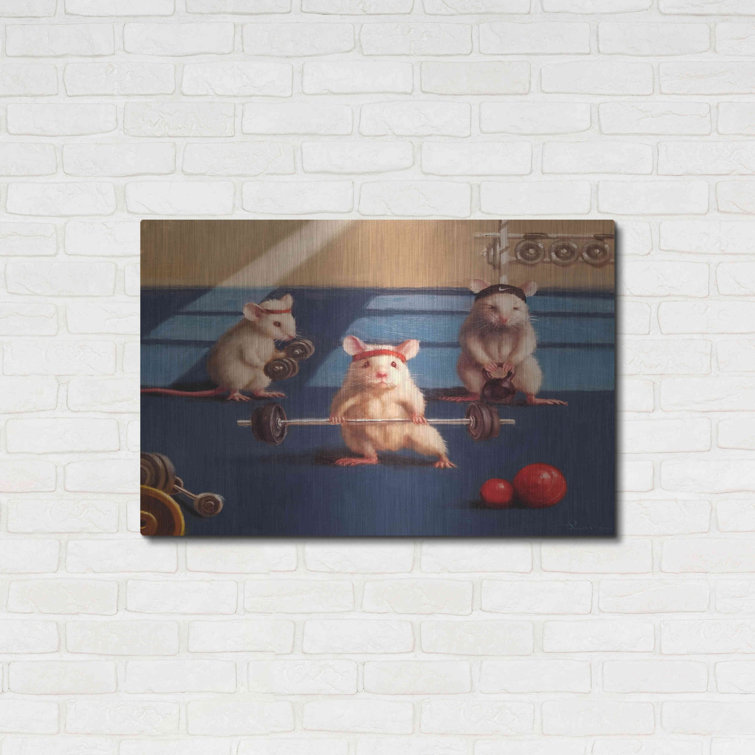Gym Rats Canvas Art Print by Lucia Heffernan