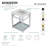 Quadras Ceramic Rectangular Console Bathroom Sink with Overflow-49617703-49610568