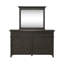 Ensemble de chambre avec très grand lit tapissier, commode et miroir Trelawny-125469916-104885339