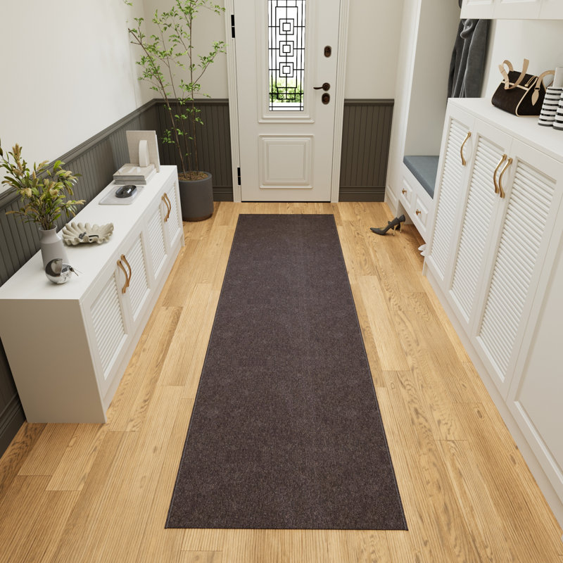 Oscar Custom Cut Non-Slip Rubberback Extra Long Hallway Runner Rug for Kitchen, Living Room, Bedroom, Runner 1' 10" x 14'