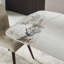Retractable Sintered Stone Dining Table With Solid Wood Base