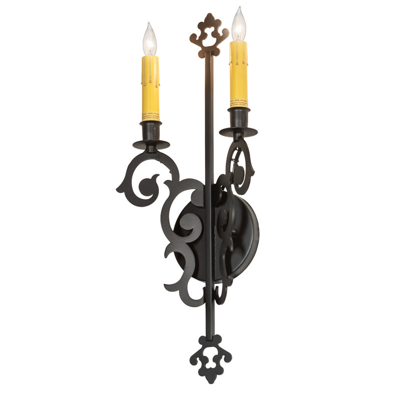 Shripal Steel Candle Wall Light