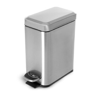 Stainless Steel 13-Gallon Kitchen Trash Can with Step Lid in Copper Bronze  - Q&C Home