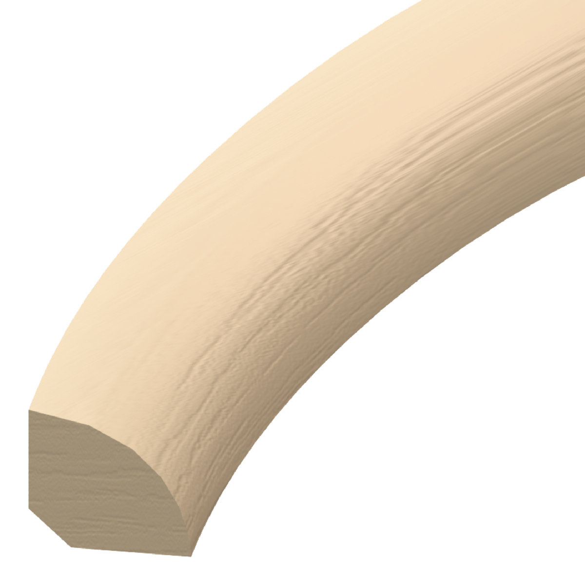 Versatrim Rubber 0.5'' W x 94'' L Quarter Round in Cream Wayfair