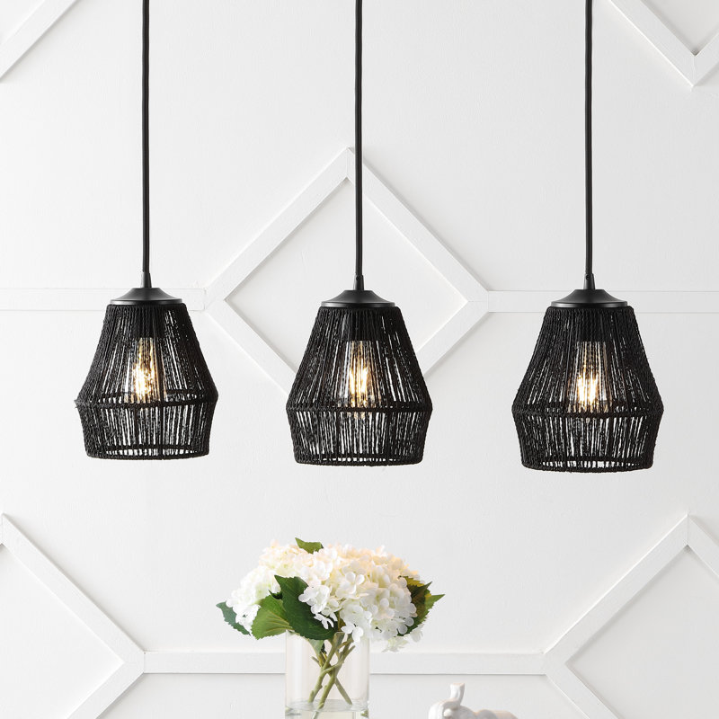 Tello 3 - Light Kitchen Island Pendant, Black, Black