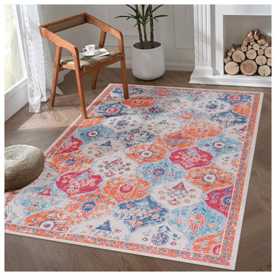 Tapis lavable crème 3 x 5