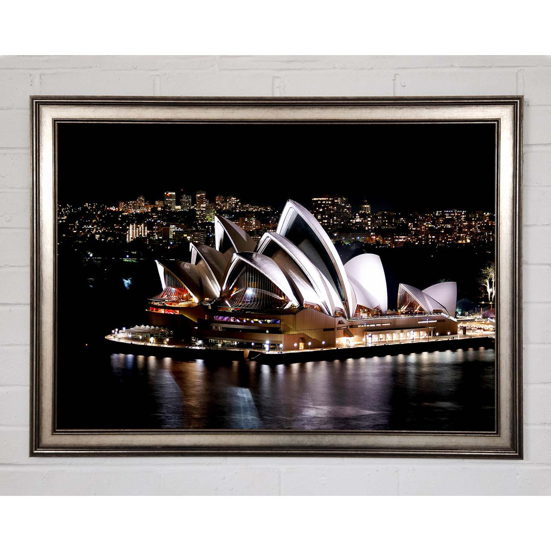 Sydney Opera House Night View - Einzelner Bilderrahmen Kunstdrucke