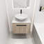 Ensemble de meuble-lavabo moderne 24 po avec lavabo en céramique, meuble-lavabo mural en chêne blanc avec porte à fermeture douce-1289565793