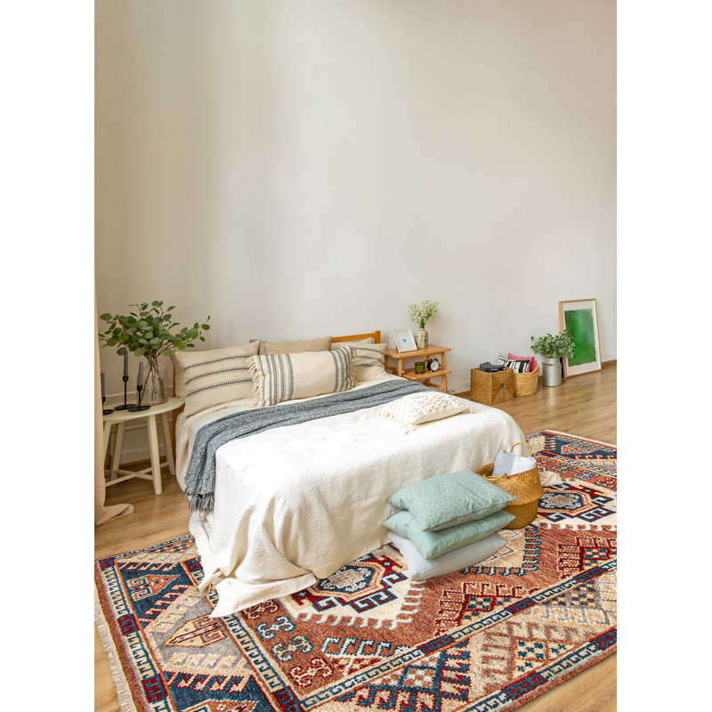 One Of A Kind Jules Serapi Copper 5'4" x 7'10"Area Rug
