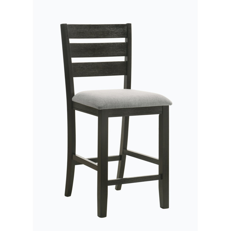 Waxter Upholstered Counter Stool, Charcoal