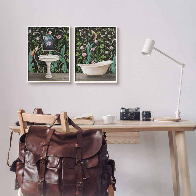 Conception d'art mural sur toile 2 pièces Stupell Industries par Julia Purinton, H 14 po x l 11 po x P 1,5 po