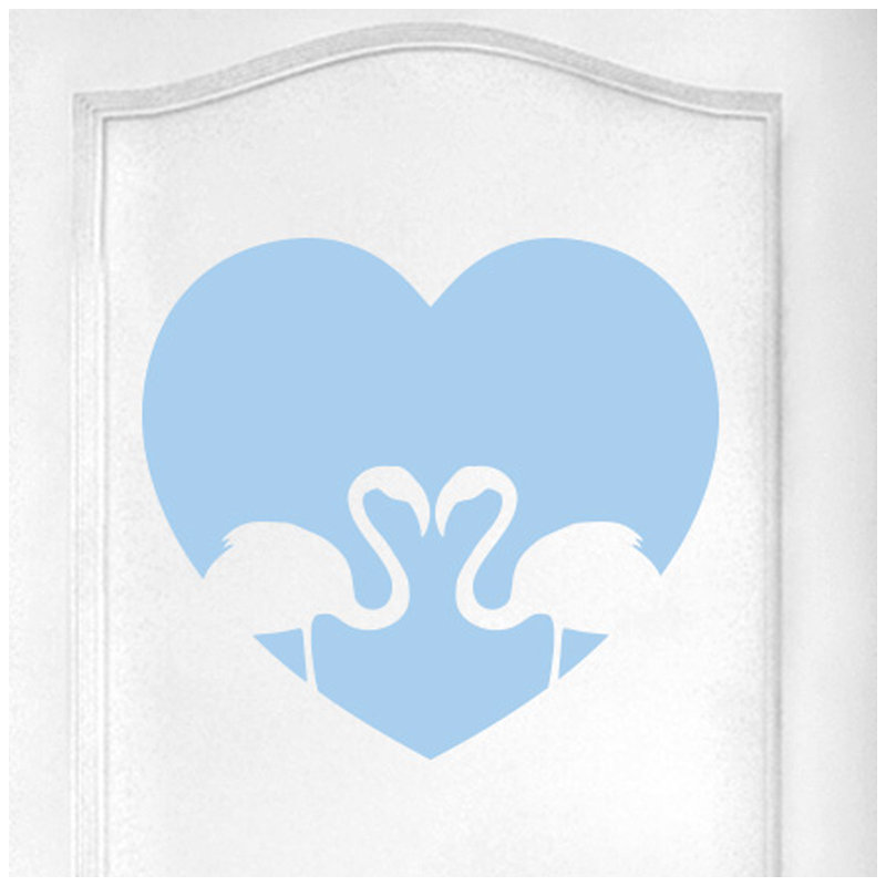 Animals Wall Decal, Light Blue