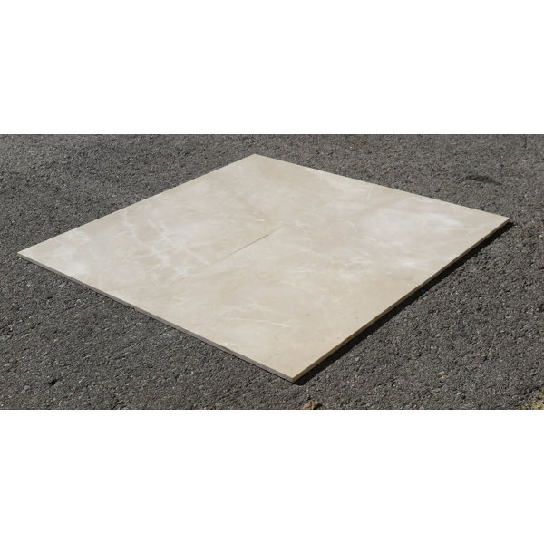 Crema 18" x 18" Marble Stone Look Wall & Floor Tile