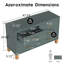 Commode double 6 tiroirs en bleu