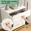 Commode 3 tiroirs pour chambre à coucher, commode avec rangement, table de chevet avec tiroirs-520125873