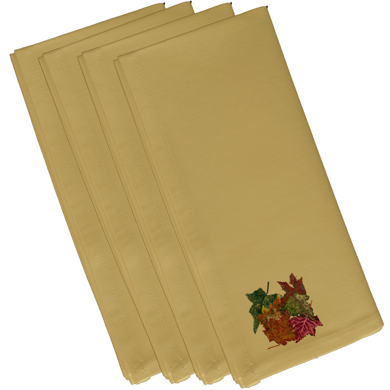 Ensemble de serviettes 4 pièces Sproul, L 18 po x L 18 po, Or