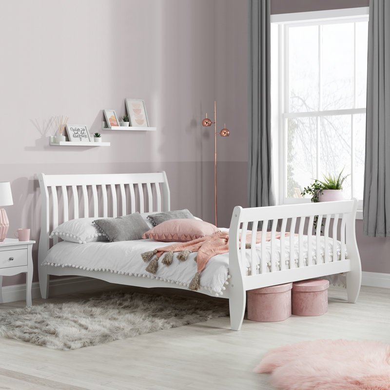 Balmoral Bed Frame, Small Double (4'), White