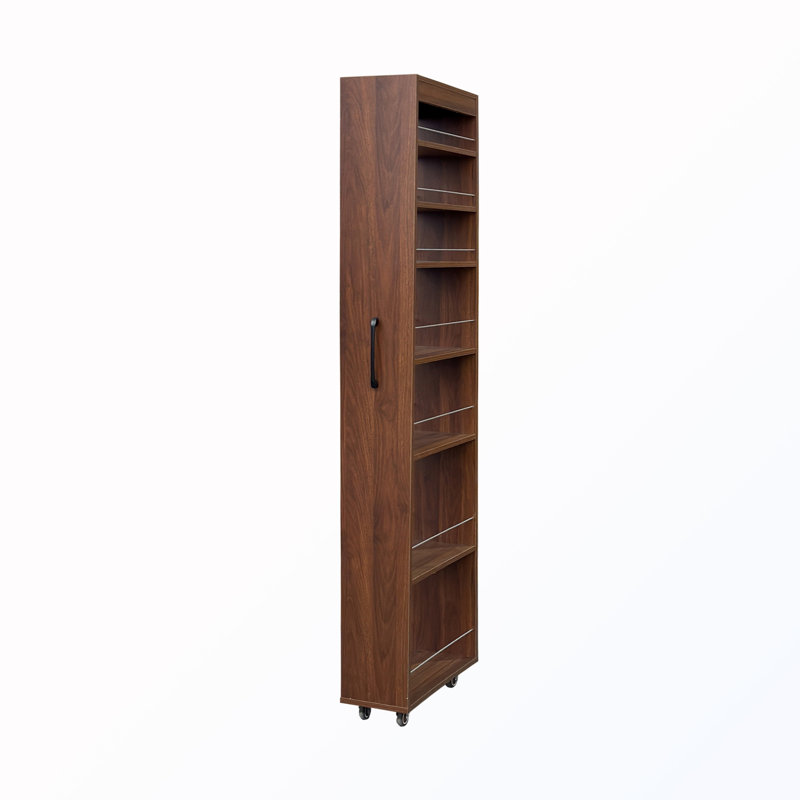 Armoire 7 côtés avec tablette ouverte, Walnut