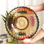 Accessoires de cuisine pour bol de fruits colorés en verre de cristal de 12 pouces de diamètre