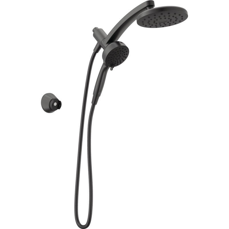 6-Setting PivotPro 3-in-1 Combination Shower Head with Hight Pressure ProClean Spray Matte Black, Matte Black