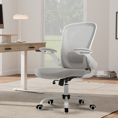 Chaise de bureau en maille avec accoudoirs relevables Girdie