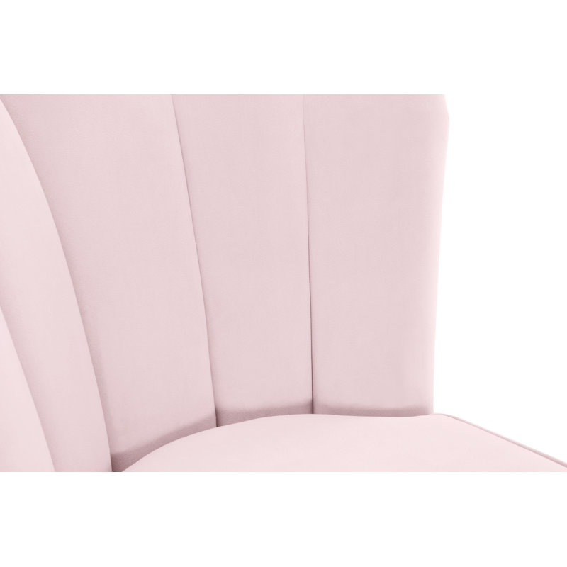 Sonette Upholstered Counter Stool with Metal Frame, Pink Velvet