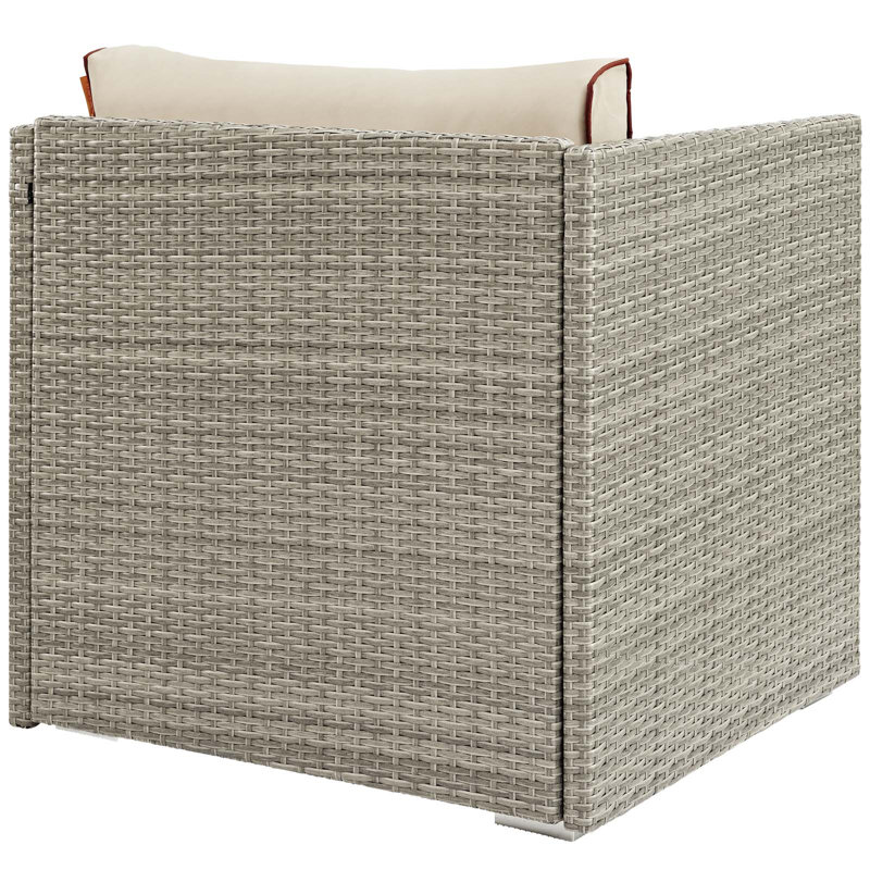 Repose Outdoor Patio Chair with Cushion, Beige Sunbrella®