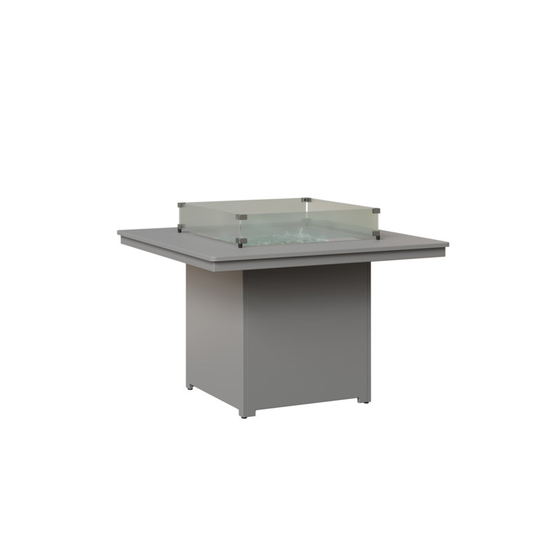 Berlin Gardens Numa Fire Pit Dining Table, Fog