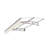 59''x34'' Polycarbonate Awning Canopy for Masonry Walls - Silver/Clear