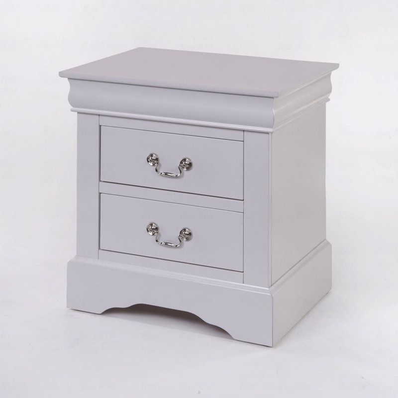 White Finish Nightstand, White