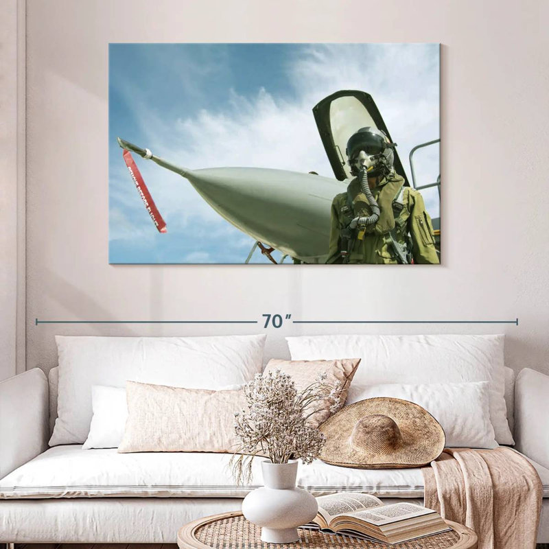 Lelar USAF Fighter Pilot, 32" H x 48" W