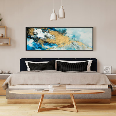 «Blue and Gold Marble» sur toile