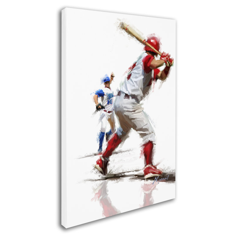 Armand «Baseball», reproduction sur toile, H 19 po x l 12 po x P 2 po
