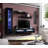 Lineberry 85" Modern Floating Wall Mounted Entertainment Center with 16-Color LED Lighting, High Gloss Finish-1600295829