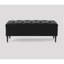 Swiss Chesterfield Ottoman Storage Bench - Upholstered Plush Velvet Shoes Bench with Black Turned Wooden Legs-1691081197-1690848349