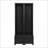 Coat Racks Set of 2, 3-in-1 French Retro Hall Tree with Bench &amp; Drawers, Black | Black | MDF-364516142