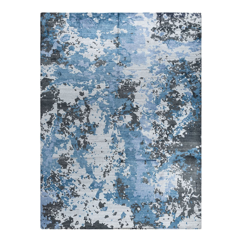 Overdyed One-of-a-Kind 9' 1" X 12' 1" Hand Knotted Area Rug