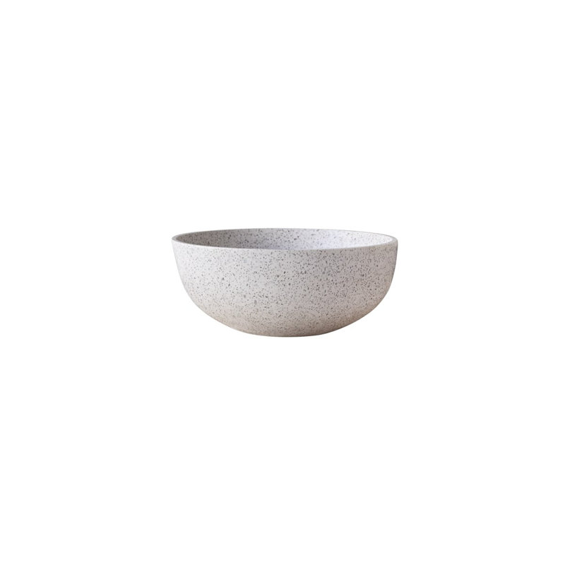 Elea Round Brown Premium Terrazzo Bathroom Sink, Moon