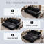 Canapé Chesterfield, canapé-lit gigogne de 93,7 po, canapé-lit convertible en velours 3 en 1 avec garniture cloutée et accoudoirs roulés, canapé-lit multifonctionnel pour le salon, la chambre à coucher-742459219