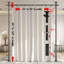 Satin Adjustable Curtain Pole Set-1471883084