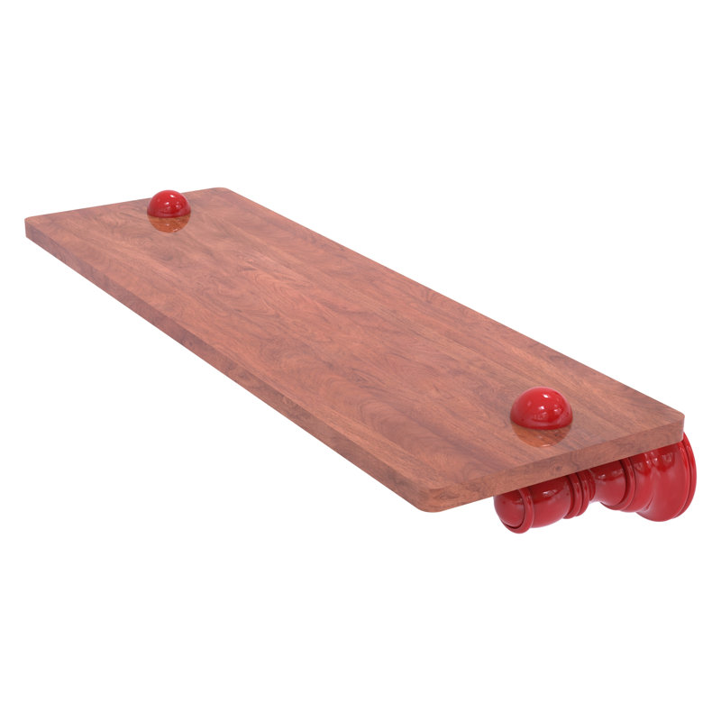 Tablette flottante Carolina, H 2,4 po x l 16 po x P 5,54 po, Rouge pompier