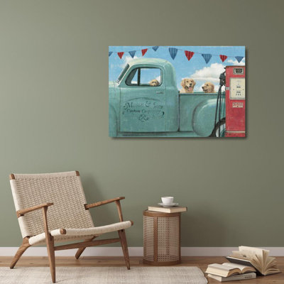 Art sur toile tendue par Trinx Wiens, James, "Lets Go for a Ride II"