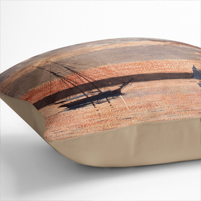 Sunset At Gloucester Square Throw Cushion, Stone, 40cm H x 40cm W x 15cm D