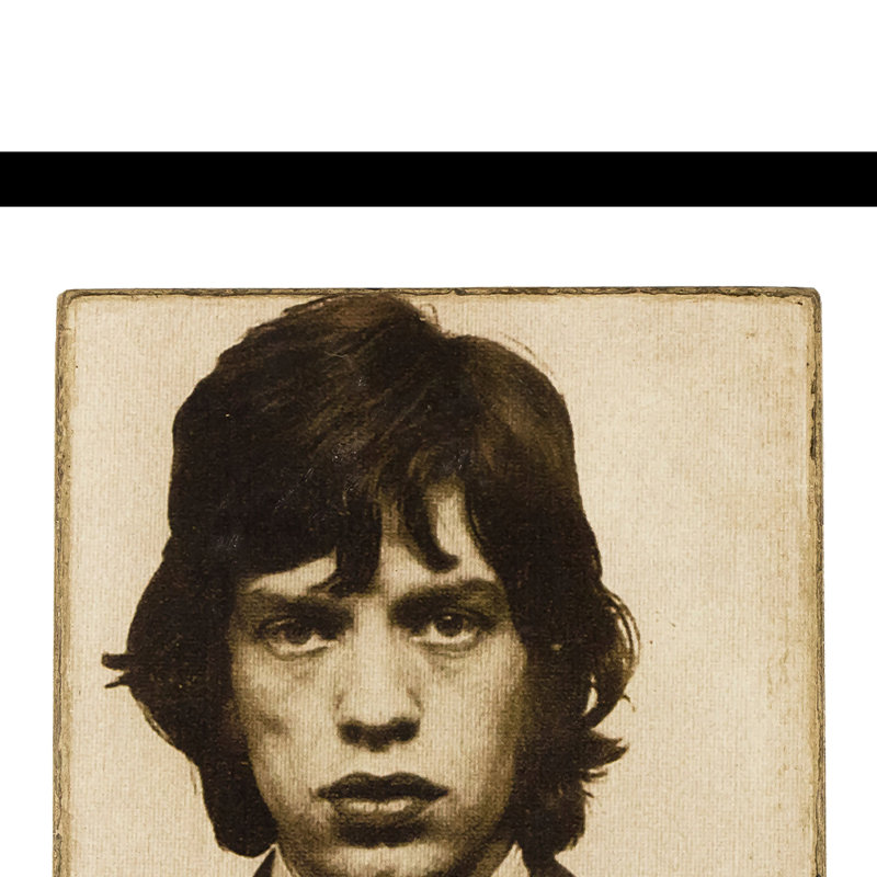 Mick Jagger - Mugshot - impression encadrée 14 x 18