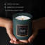 Balsam & Cedar Scented Jar Candle with Glass Holder