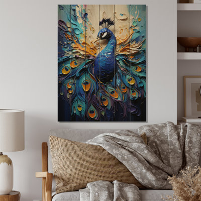" Peacock Feather Drips I "